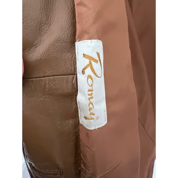 Vintage Romay Fur Collar Leather Jacket - Picture 6 of 11